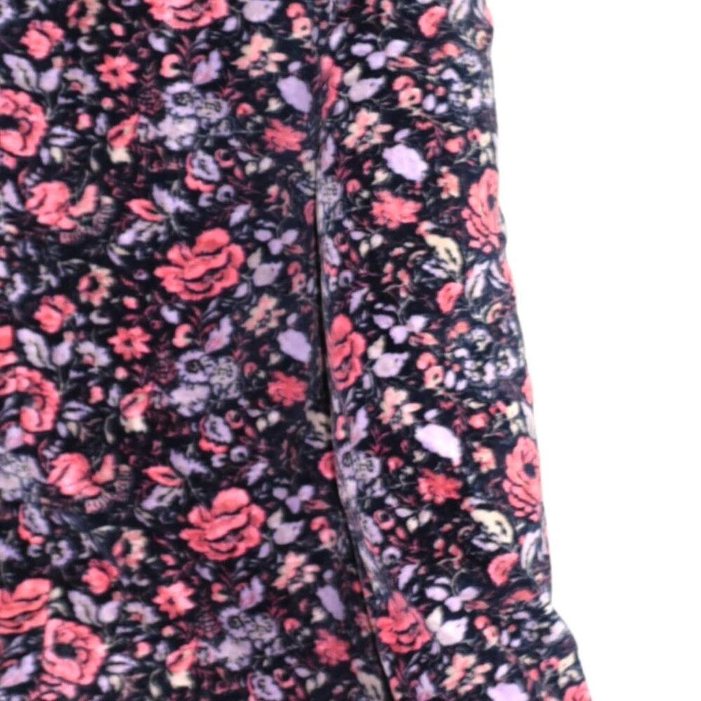 Rebecca Taylor La Vie Dress Purple Floral Puff Sleeve Drop Waist Mini Size XS - Picture 9 of 16